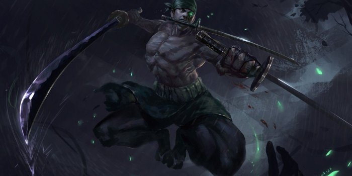 1600x900 Download 1600x900 One Piece, Roronoa Zoro, Swords, Green Eye