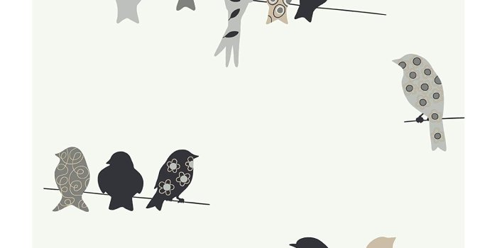 1500x1500 York Wallcoverings KB8538 Bistro 750 Bird On A Wire Prepasted