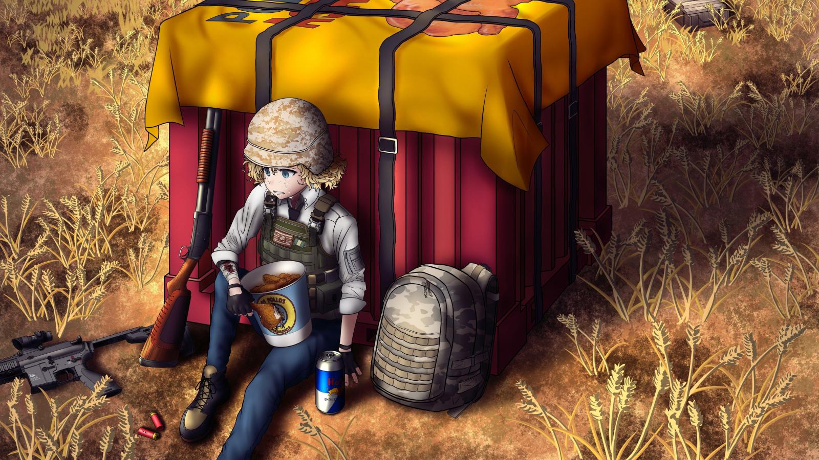 3840x2160 Wallpaper 4k Pubg Air Drop Anime Art 8k 2018 games wallpapers, 4k