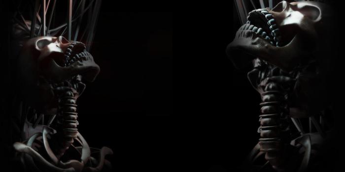 1920x1080 Steam background with skulls?