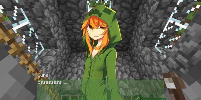 1366x746 Minecraft Cute Creeper Wallpaper Hd ✓ Fitrini's Wallpaper