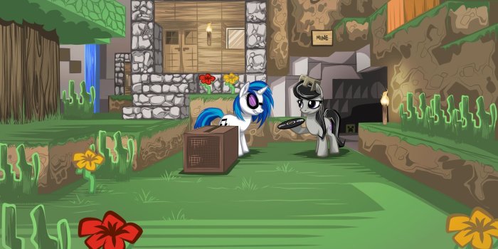 1920x1200 91384 - artist:mysticalpha, creeper, dj pon-3, minecraft, octavia