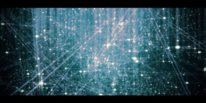 1280x720 4K Cinematic Space Moving Background - Cyan Strips Galaxy #AAVFX Relaxing  Live Wallpaper