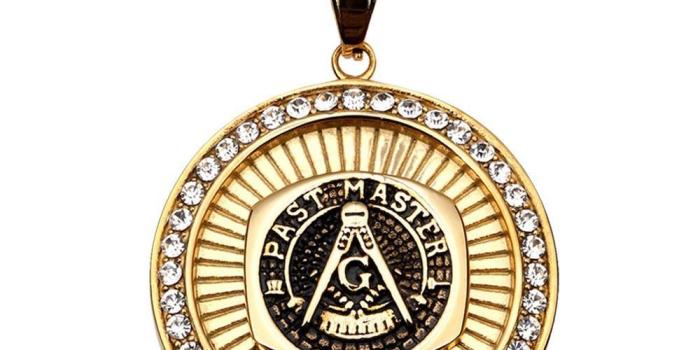 1000x1000 Masonic Pendant Necklace Men Hip Hop Jewelry Gold Plated Chain Rock Rap  Freemason Necklace Mens jewellery Cool Gift