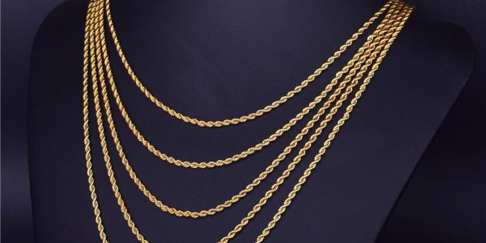 950x950 3mm Rope Chain 20 24 30 Gold Silver Color Men s Hip Hop Rapper s Stainless  steel Rope Link Necklace Hip hop Jewelry For Women