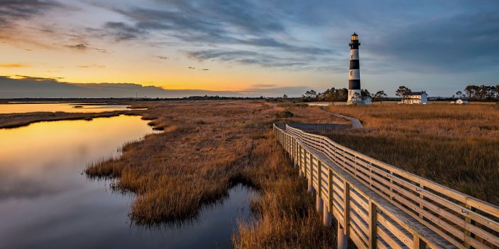 1920x1080 Bodie Island lighthouse along North Carolina Outer Banks. [Desktop