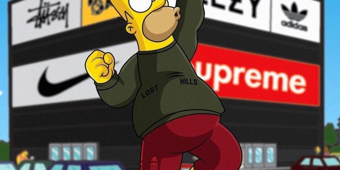 1080x1080 Bart Simpson Wearing Brands Wallpapers - Top Free Bart Simpson