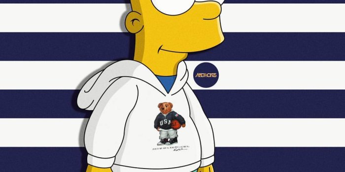 1080x1350 Bart Simpson Wearing Brands Wallpapers - Top Free Bart Simpson