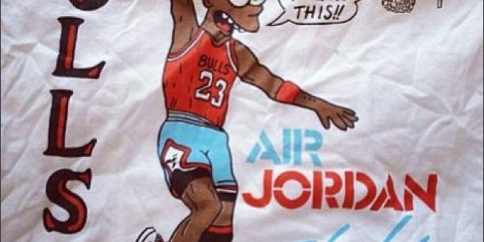 1400x1400 These bootleg Bart Simpson sports shirts sum up what it was like to