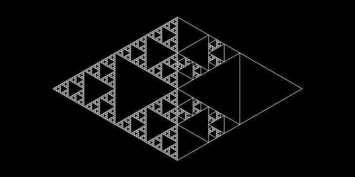 1920x1080 mathematics, Science, Triangle, Sierpinski triangle, Abstract
