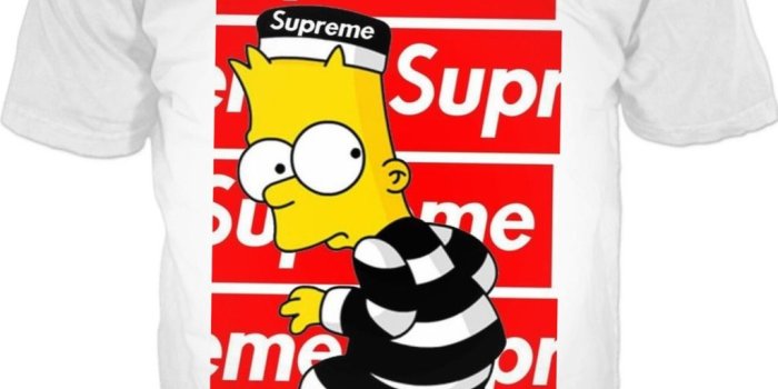 1024x1045 Bart Simpson Supreme Shirt