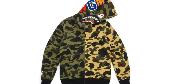 1920x1200 A Bathing Ape Ultimate 1st Camo Split Shark Green/yellow in Green