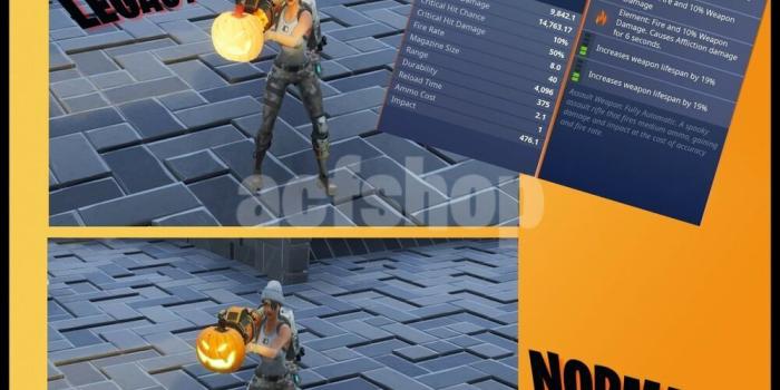 1000x1000 Fortnite Save The World Guns Grave Digger Modded Jack-O Pumpkin
