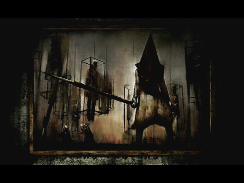 1024x768 Famous 'Silent Hill 2' Painting Has Been Redone With Blood