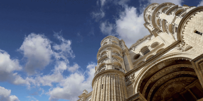 1920x1080 Cathedral of Malaga-- is a Renaissance church in the city of Malaga,  Andalusia, southern Spain. It was constructed between 1528 and 1782, its  interior