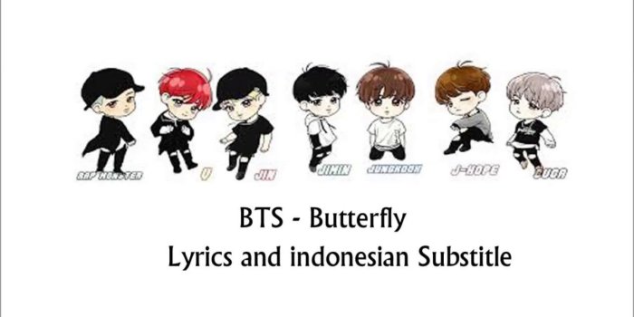 1280x720 BTS - Butterfly Lyrics colored [English and Indonesian Subtitles]