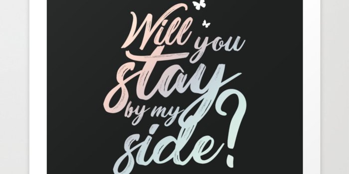 1500x1500 BTS Butterfly Lyrics Art Print