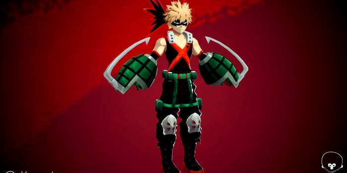 1920x1080 ArtStation - Bakugou 3D Model Fan Made. Anime My Hero Academia