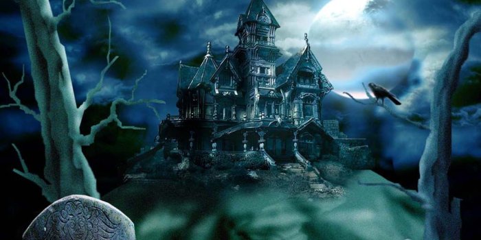 1024x768 Haunted House - Halloween Wallpaper (250818) - Fanpop