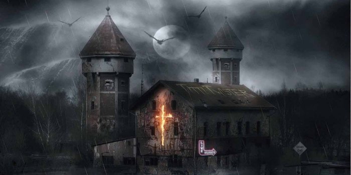 1366x768 Scary Halloween Haunted House - Wallpapers Browse