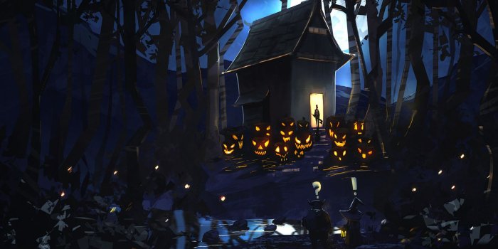 1920x1200 Darkness, Midnight, Farmhouse, Halloween, Haunted House 16:10