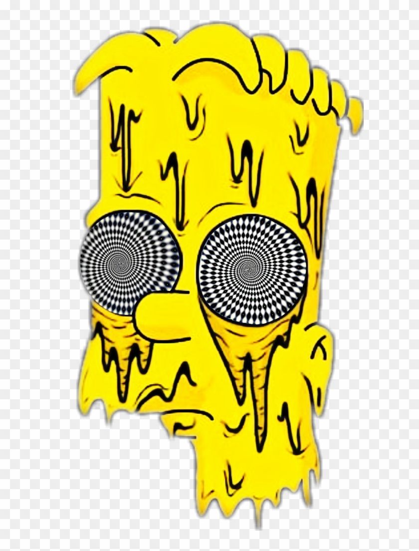 840x1104 bart #bartsimpson #simpsons #illusion #spiral #opticalillusion