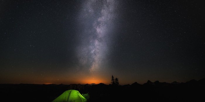 1920x1200 Microsoft Windows, Windows 10, Galaxy, Tents, Night 4K HD wallpaper