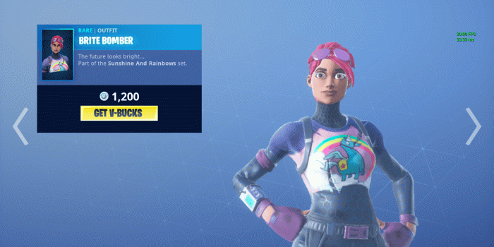 1440x900 Brite Bomber on low settings is TERRIFYING : FortNiteBR