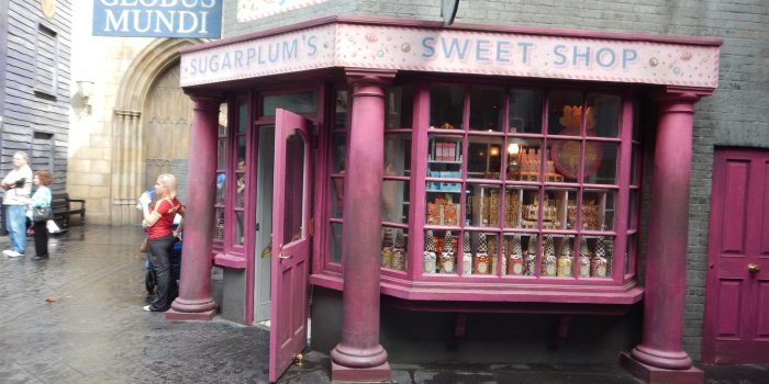 2048x1536 A peek behind wall at Harry Potter's Diagon Alley at Universal