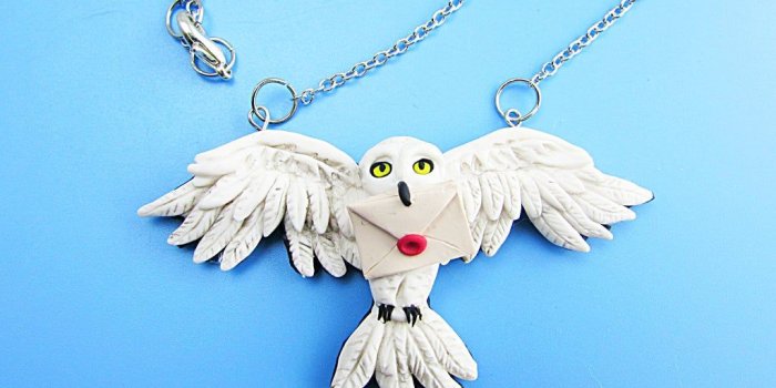 1024x768 Harry Potter Hedwig Owl Polymer Clay Necklace: 4 Steps (with Pictures)