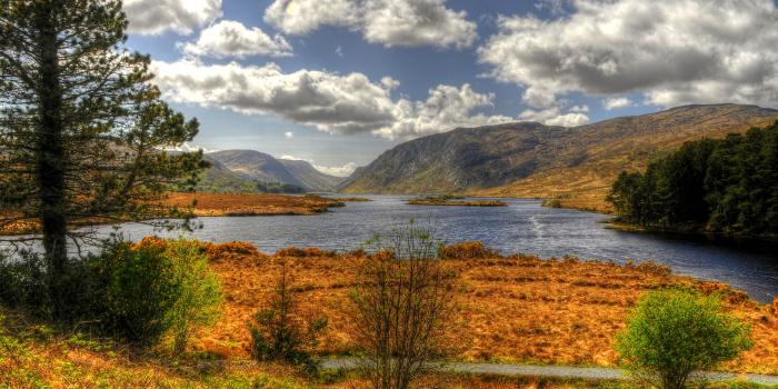 3840x2400 Photo Ireland Glenveagh National Park Spruce Autumn Nature 3840x2400