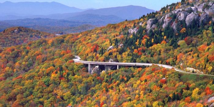 1280x720 Linn Cove Viaduct Autumn wallpapers | Linn Cove Viaduct Autumn stock