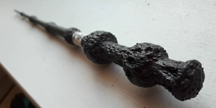 1920x1080 3D printed and painted the Elder Wand. It's too dark, but I'm proud