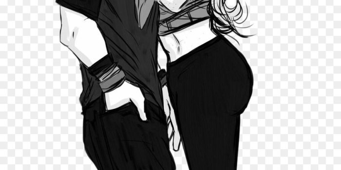 900x2220 Cute Cartoon Sketch Romantic Love Couple Wallpaper - Cute Anime