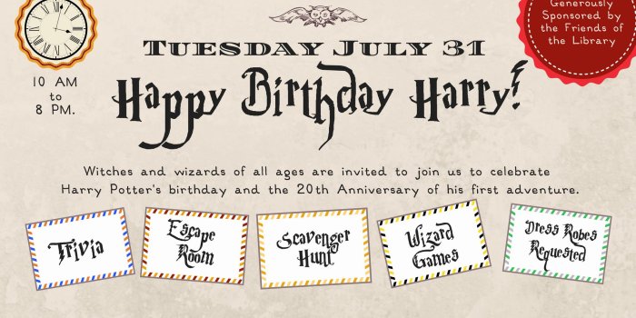 1920x1080 Happy Birthday Harry | Public Library of Brookline