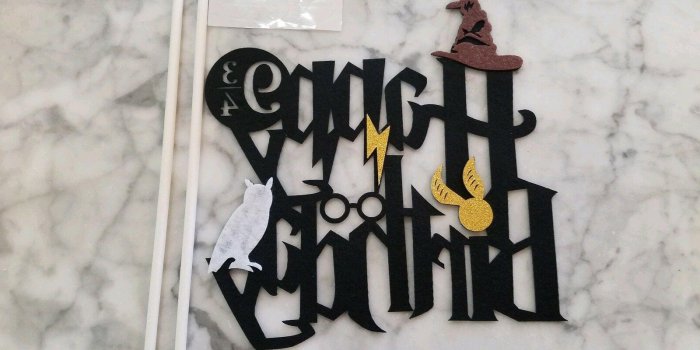1600x1200 Harry Potter Happy Birthday Cake Topper Decoration Kids