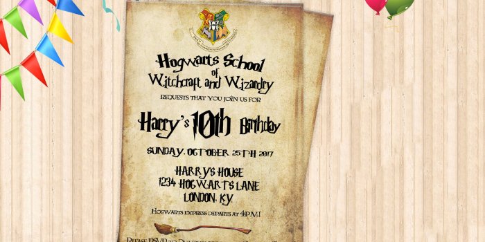 1920x1200 Harry Potter Invitation, Harry Potter card, Harry Potter invite, Harry  Potter birthday digital file