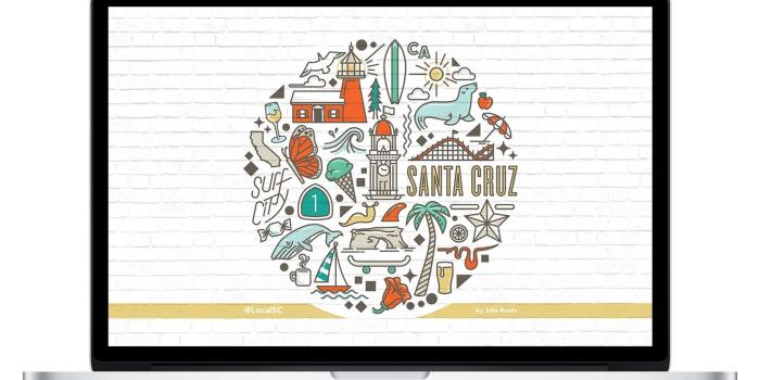 1678x1024 Free Beach Wallpaper - SC Icons | Local Santa Cruz