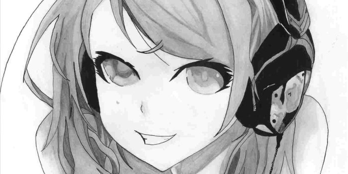 1501x1088 Hoodie Headphone Anime Boy Drawing