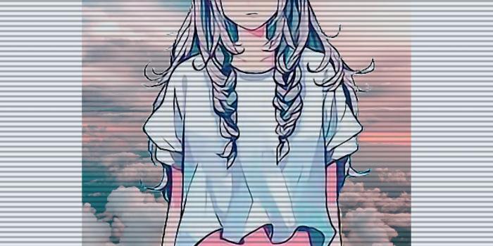 2560x2560 486c0364 Anime girl. Glitch | 3D effect. Take pic = #Follow_me