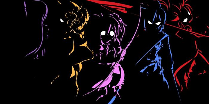 1920x1080 Download Anime Characters Outline Black Wallpaper 1920x1080 | Full