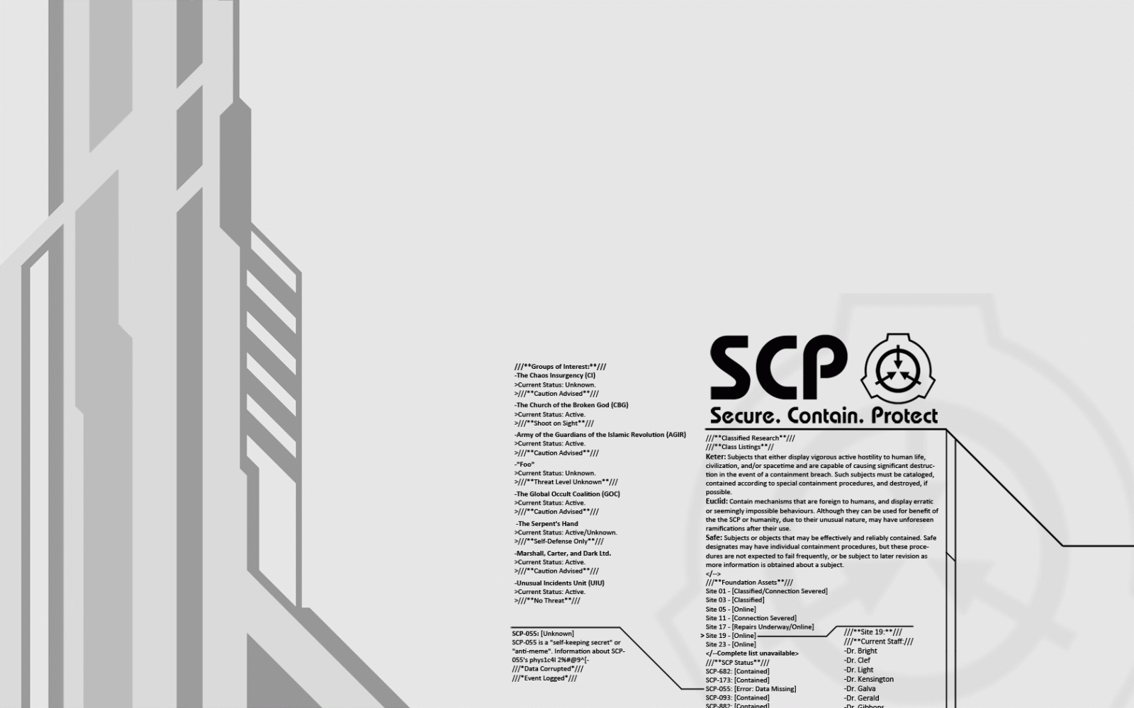 1680x1050 SCP Wallpapers - SCP Foundation