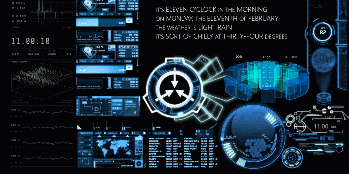 1366x768 Scp Foundation Terminal Rainmeter Custom Desktop - Scp Foundation