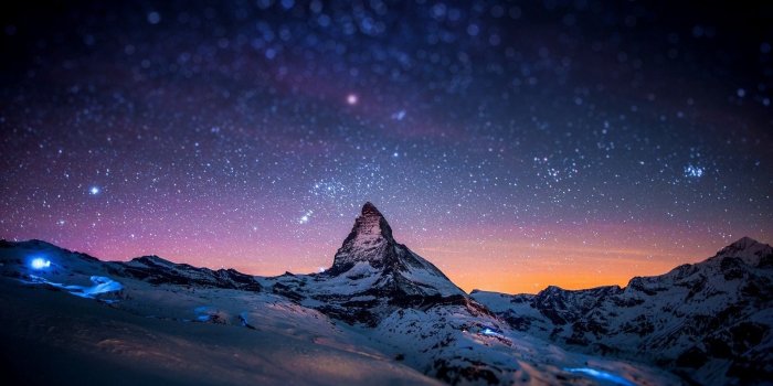 1920x1080 Night Sky Mountain Stars Wallpaper - Wallpaper Stream