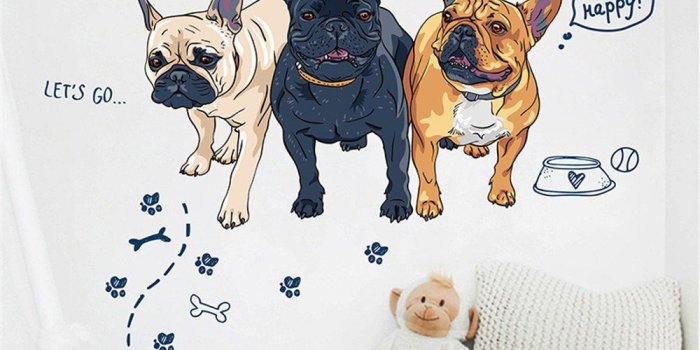 1000x1000 Amazon.com: EdC DIY 3 Walking Dogs Wall Stickers, Removable
