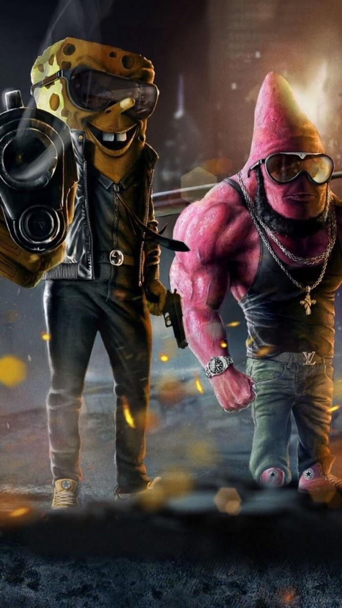 700x1244 Gangster Spongebob Wallpapers - Top Free Gangster Spongebob