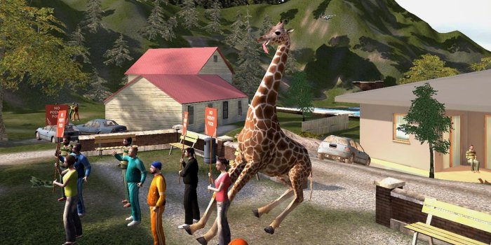 1600x900 Goat Simulator (2015) promotional art - MobyGames