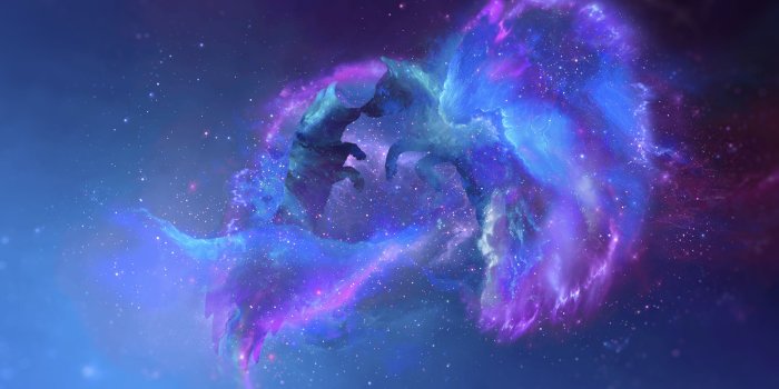 3840x2160 Download wallpaper 3840x2160 wolves, silhouettes, stars, galaxy