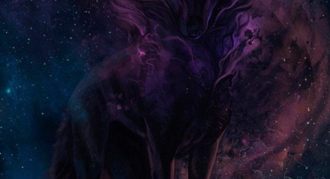 644x1239 Galaxy wolf | wallpapers | Anime wolf, Wolf, Art