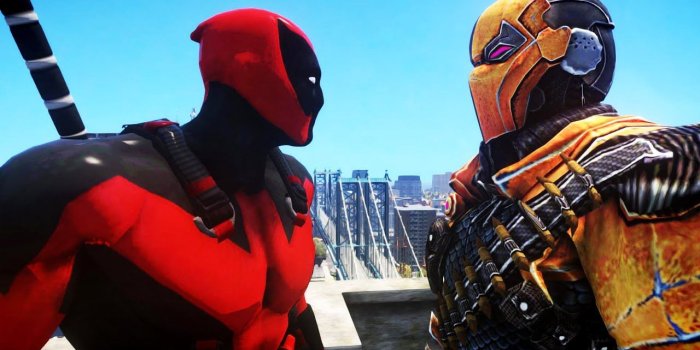 1280x720 DEADPOOL VS DEATHSTROKE - EPIC BATTLE